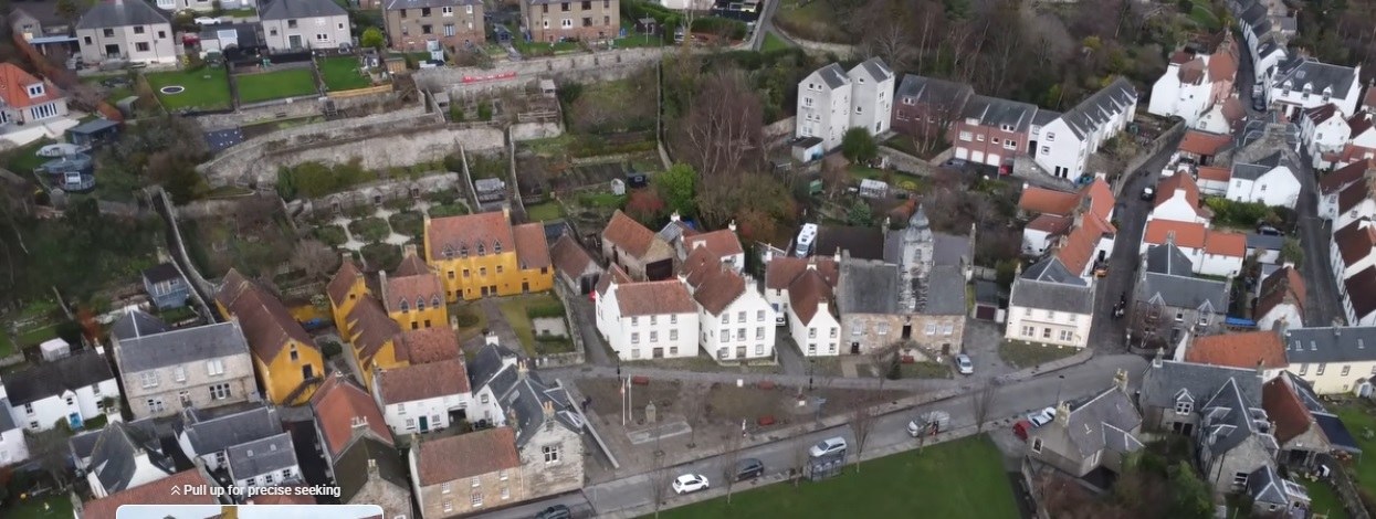 Historic Culross in Fife, where we were engaged by the National Trust for Scotland for sash and case window repairs and restoration