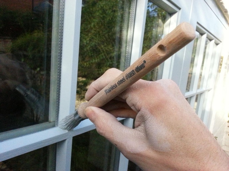 Painting a traditional timber sash and case window in Stirling